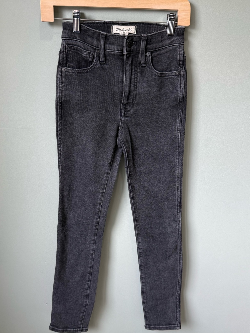 Madewell Women's Washed Black High-Rise Skinny Jeans 23P